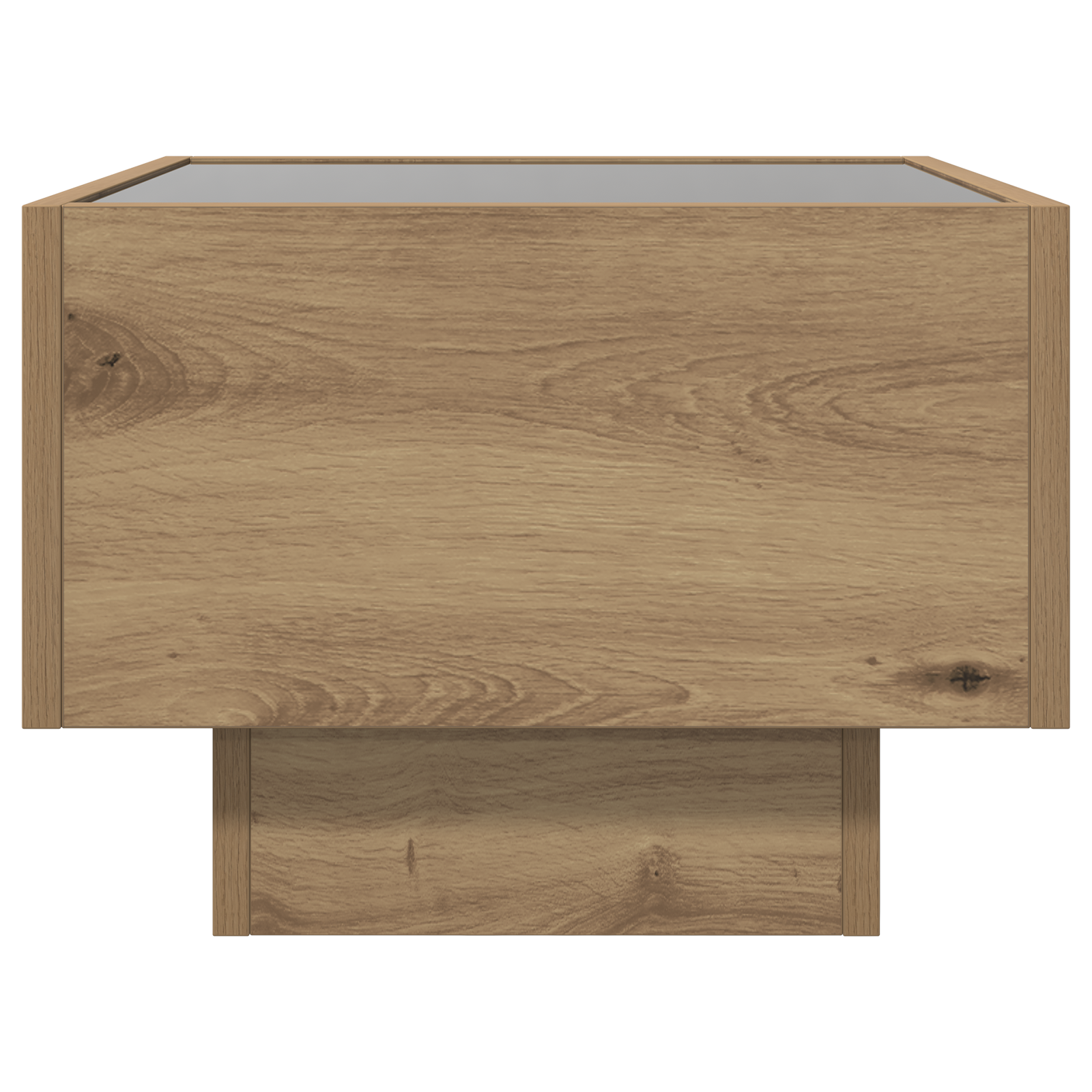 Masă laterală stejar artizanal 40 x 40 x 30 cm Lemn compozit GartenMobel Dekor