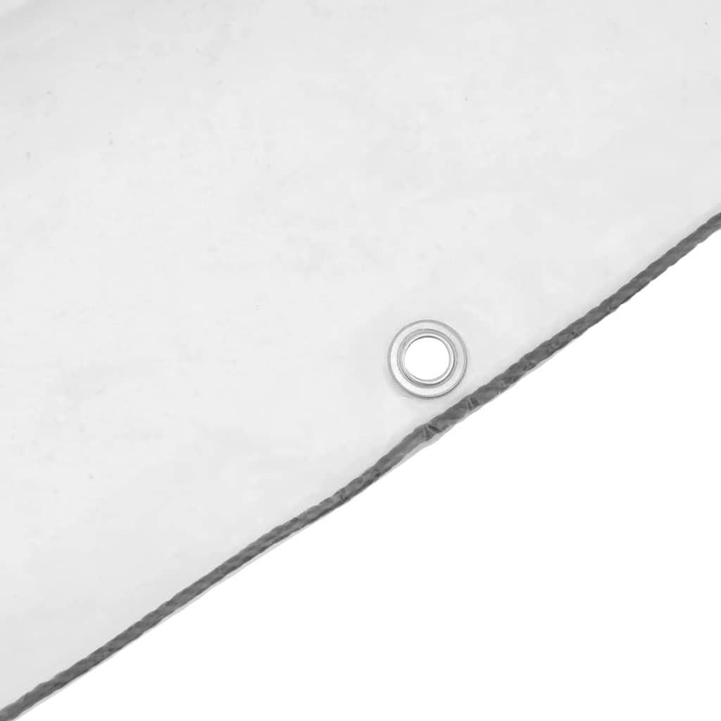 Prelata Transparenta 6x3 m din Polietilena Impermeabila cu Gauri tip Capse de Fixare pe Margini
