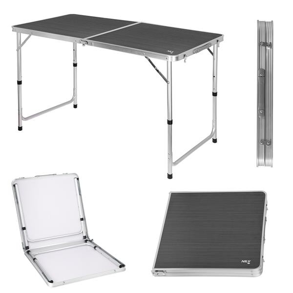 Masa camping Nils Camp NC1605, Gri Inchis FitLine Training