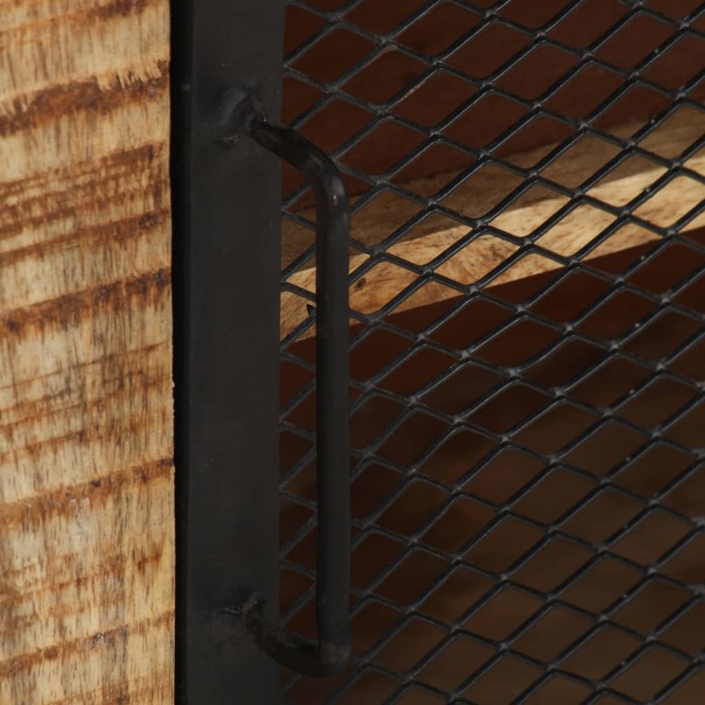 Dulap, 100x31x60 cm, lemn masiv de mango nefinisat GartenMobel Dekor