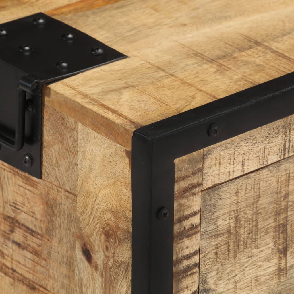 Dulap, 100x31x60 cm, lemn masiv de mango nefinisat GartenMobel Dekor