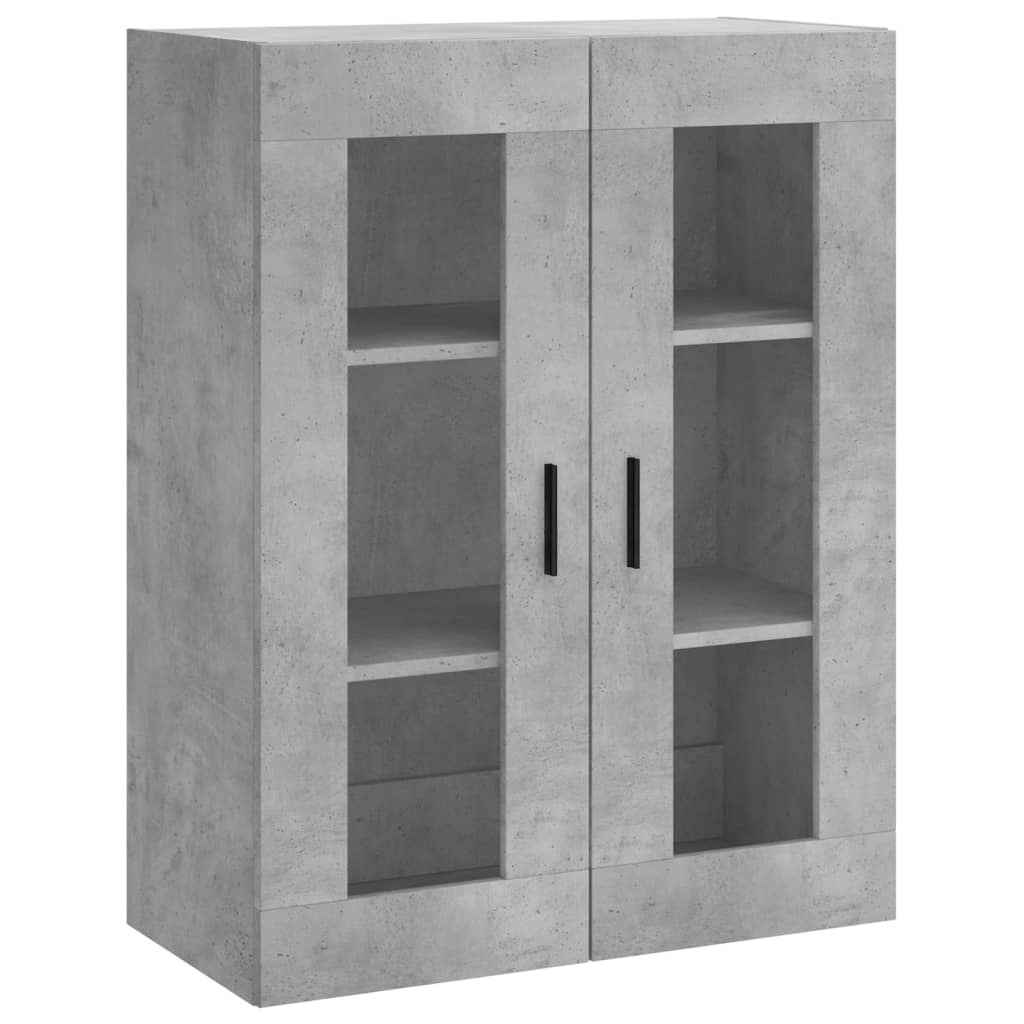 Dulap înalt, gri beton, 69,5x34x180, lemn compozit GartenMobel Dekor