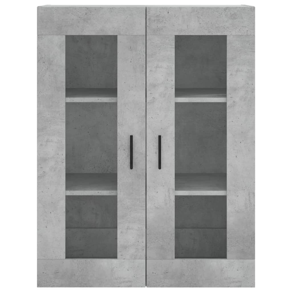 Dulap înalt, gri beton, 69,5x34x180, lemn compozit GartenMobel Dekor