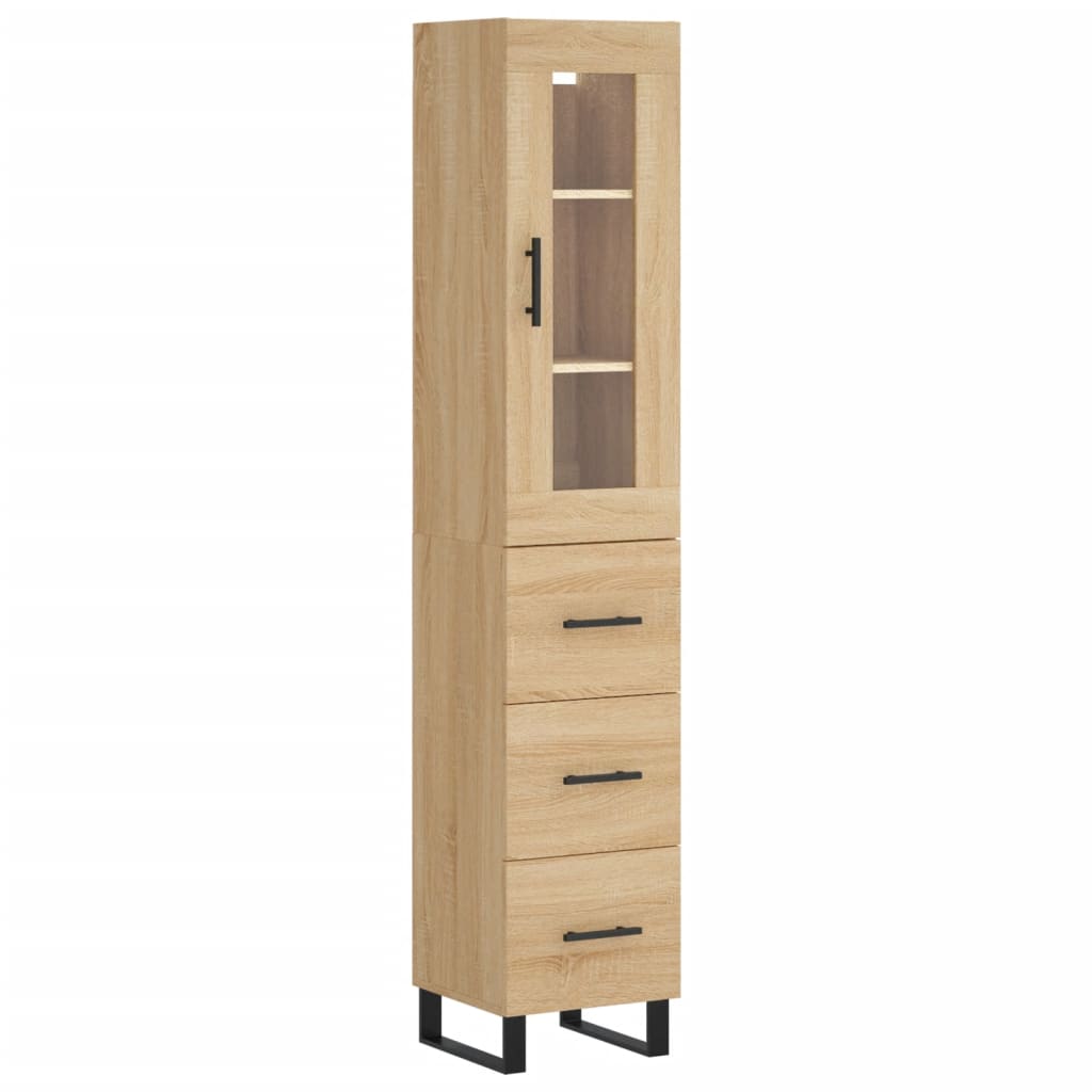 Dulap înalt, stejar sonoma, 34,5x34x180 cm, lemn prelucrat GartenMobel Dekor