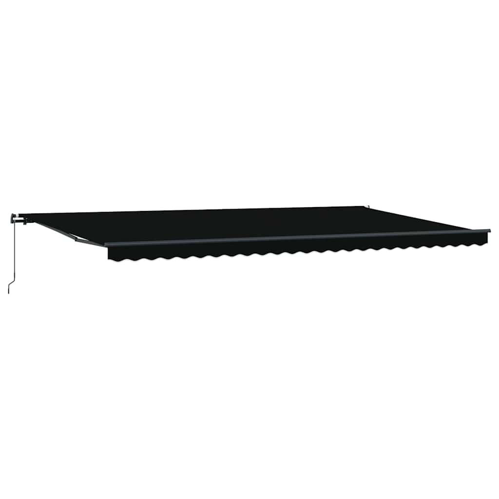 Cortina Retractabilă Manual Negru 600 × 300 cm Poliester GartenMobel Dekor