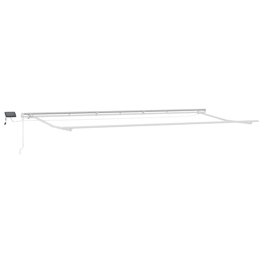 Marchiză retractabilă with Manual Negru 600 × 300 cm Negru GartenMobel Dekor