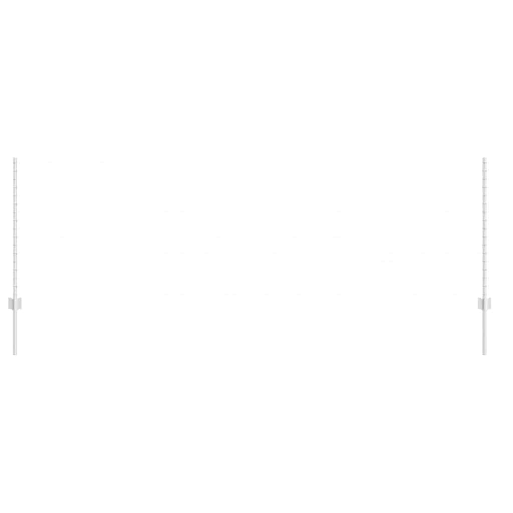 Stâlpi de Gard 44 pcs Argintiu 100 x 1 m Oțel galvanizat GartenMobel Dekor