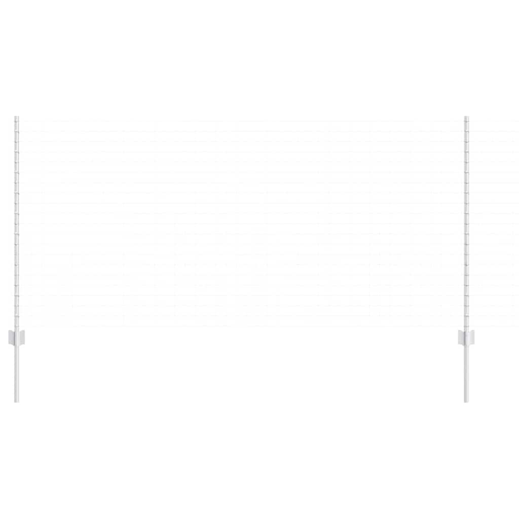 Stâlpi de Gard 44 pcs Argintiu 50 x 1.2 m Oțel Galvanizat GartenMobel Dekor