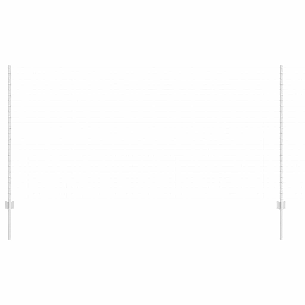 Stâlpi de Gard 44 pcs Argintiu 50 x 1.4 m Oțel galvanizat GartenMobel Dekor