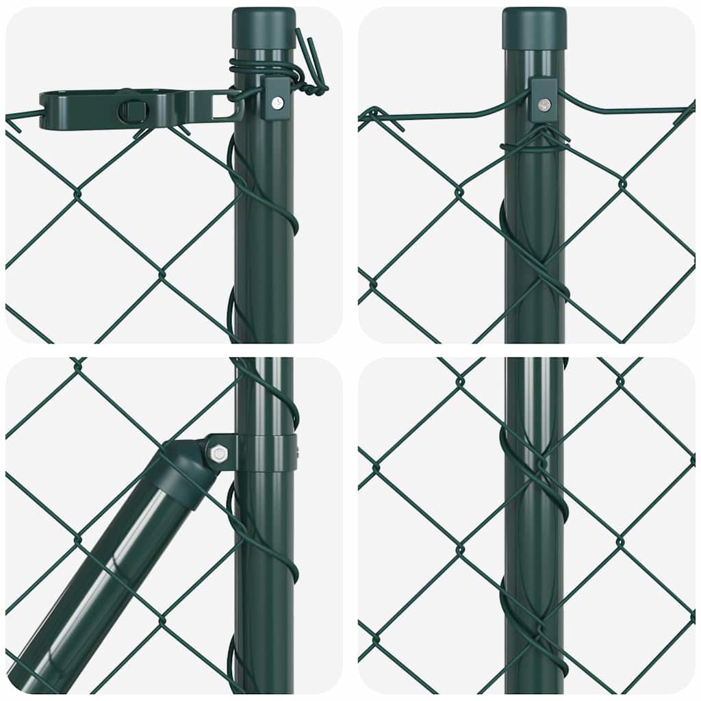 Set de Stâlpi de Gard Verde 0.6 x 25 m Oțel Galvanizat GartenMobel Dekor