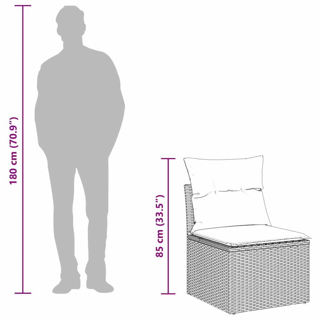 Set de Sofa pentru Grădină 8 pcs Bej, gri deschis GartenMobel Dekor