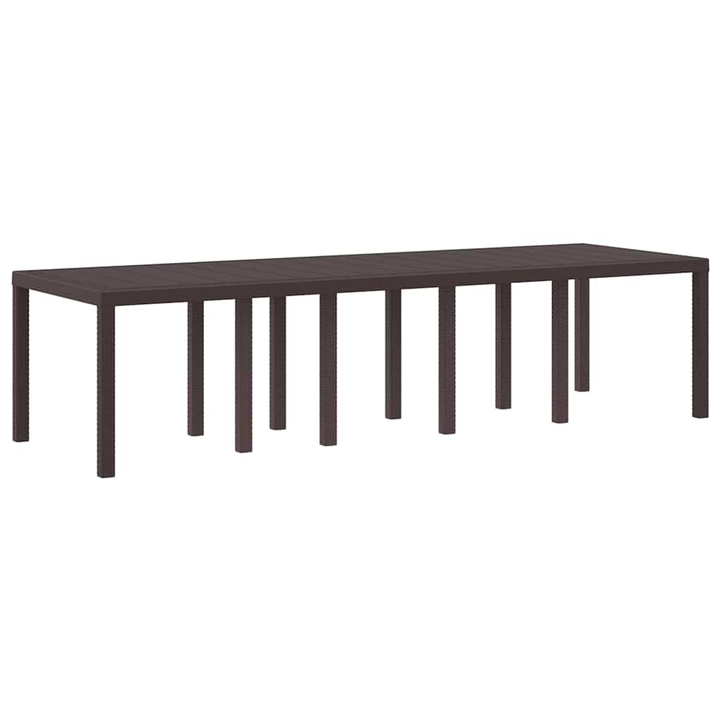 Set de masă pentru grădină 13 pcs Maro 300 x 100 x 73 cm GartenMobel Dekor