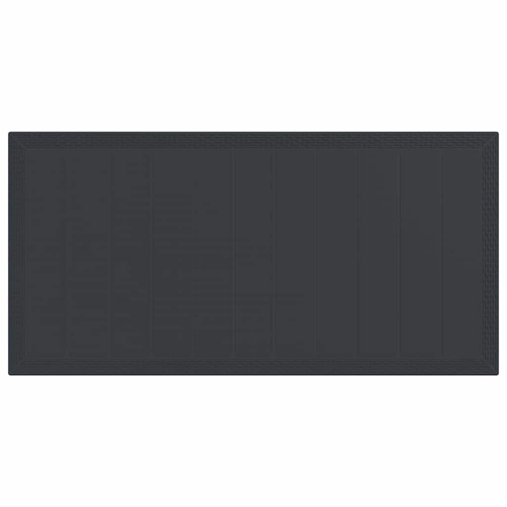 Set Dining Grădină 7 pcs Antracit 200 x 100 x 73 cm GartenMobel Dekor