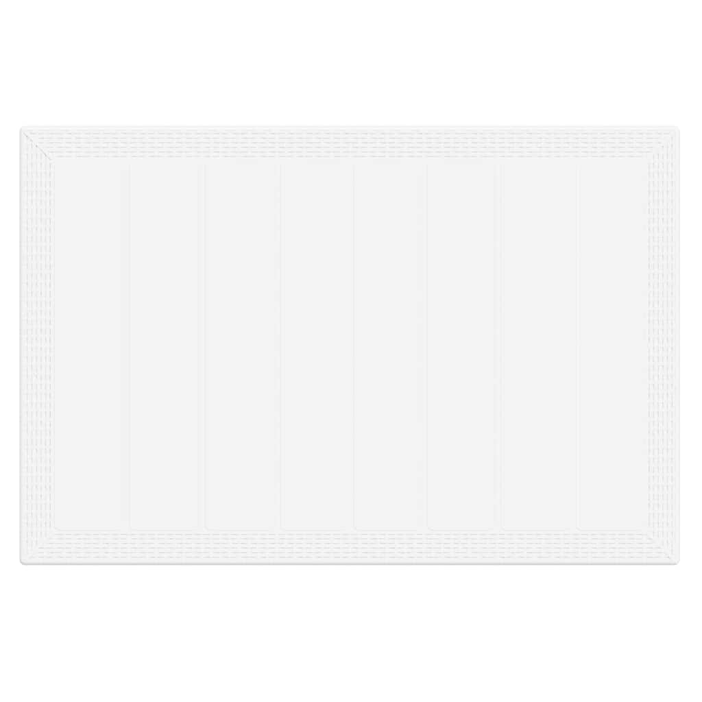 Set Masă Grădină 5 pcs Alb 150 x 100 x 73 cm GartenMobel Dekor