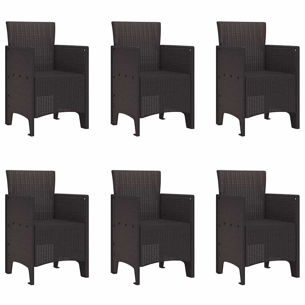 Set de Dining Grădină 7 pcs Maro 200 x 100 x 73 cm GartenMobel Dekor