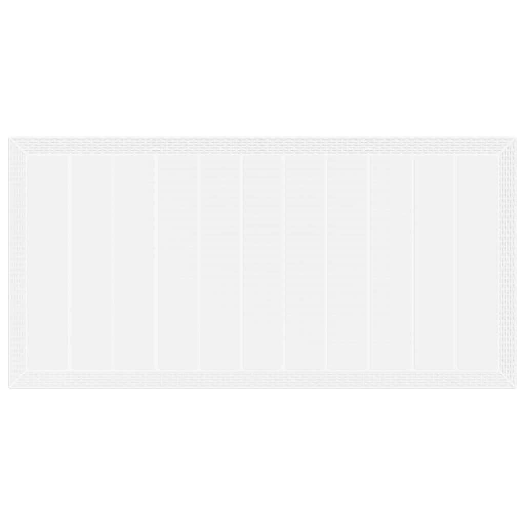 Set de masă pentru grădină 7 pcs Alb 200 x 100 x 73 cm GartenMobel Dekor