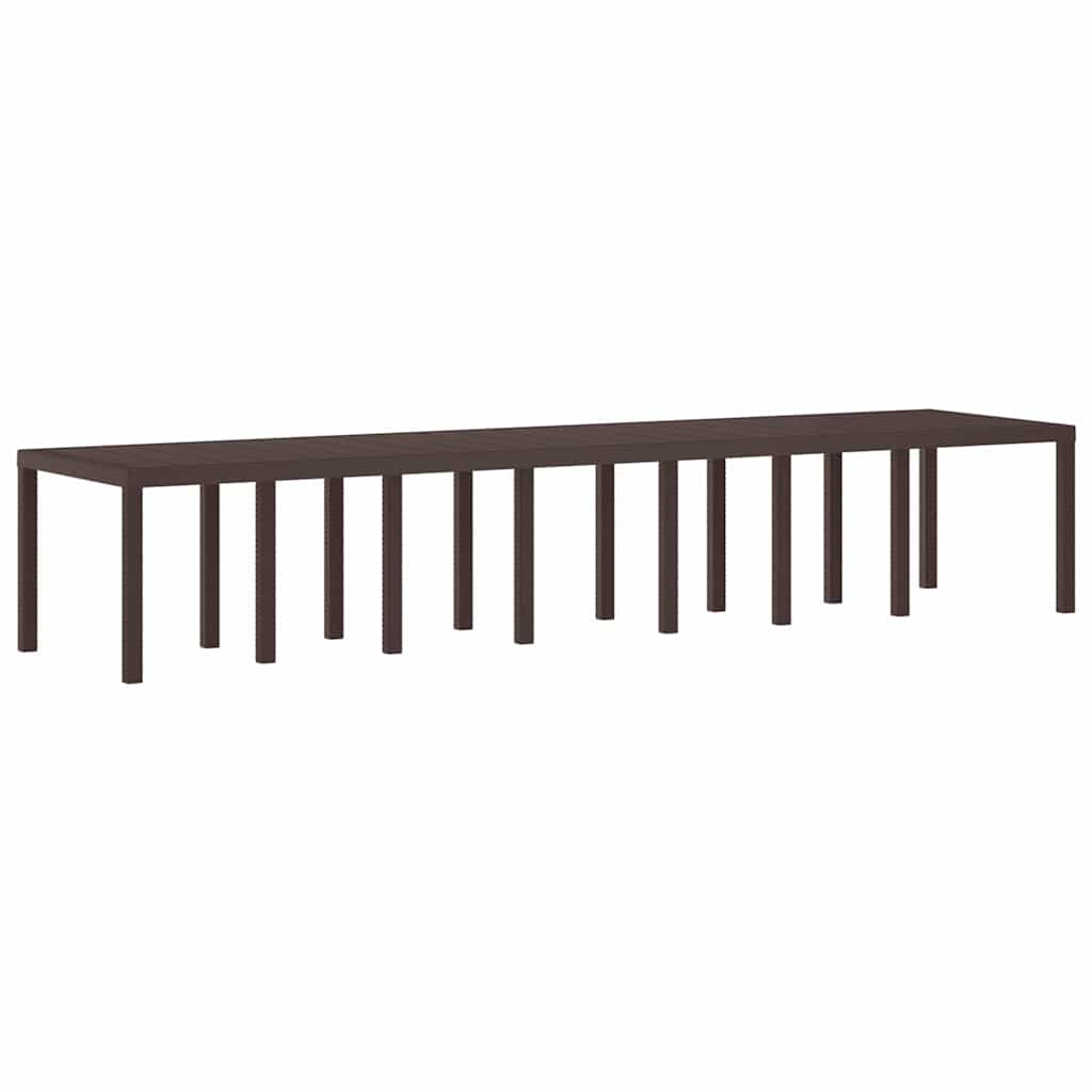 Set mese grădină 15 pcs Maro mare Poliratan GartenMobel Dekor