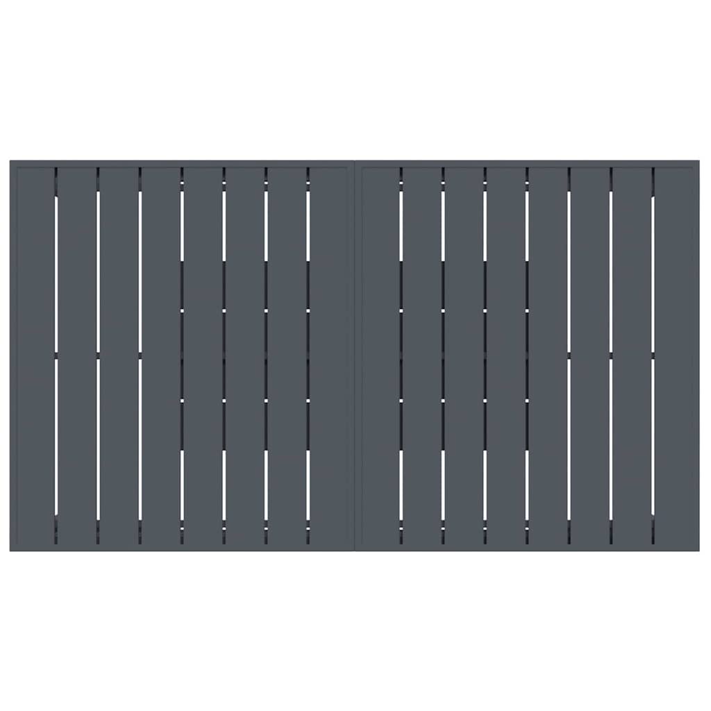 Set de mese grădină Manual 7 pcs Gri Mare Metal & Ratan GartenMobel Dekor