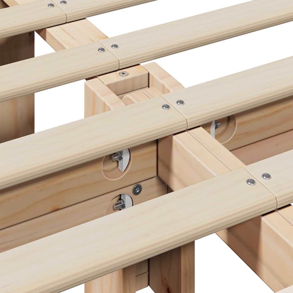 Cadru de pat cu depozitare Maro 180 x 200 cm lemn GartenMobel Dekor