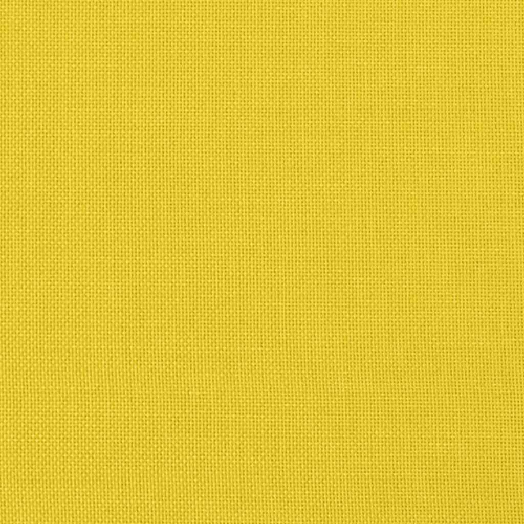 Canapea cu 2 locuri, galben deschis, 120 cm, material textil GartenMobel Dekor