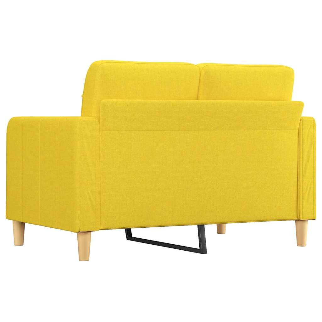 Canapea cu 2 locuri, galben deschis, 120 cm, material textil GartenMobel Dekor