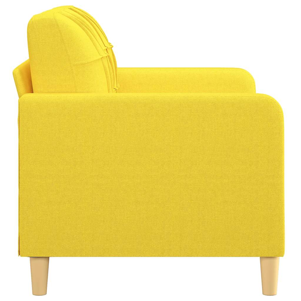 Canapea cu 2 locuri, galben deschis, 120 cm, material textil GartenMobel Dekor