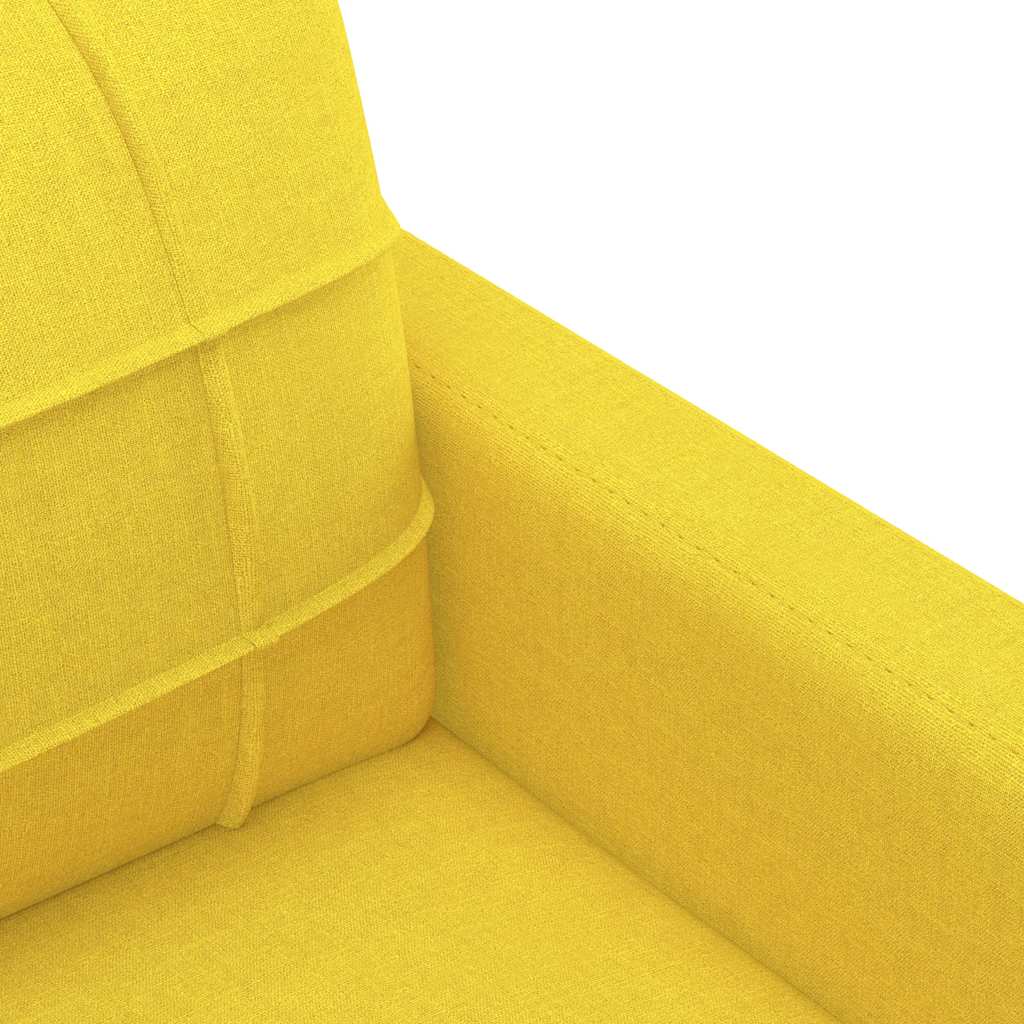 Canapea cu 2 locuri, galben deschis, 120 cm, material textil GartenMobel Dekor