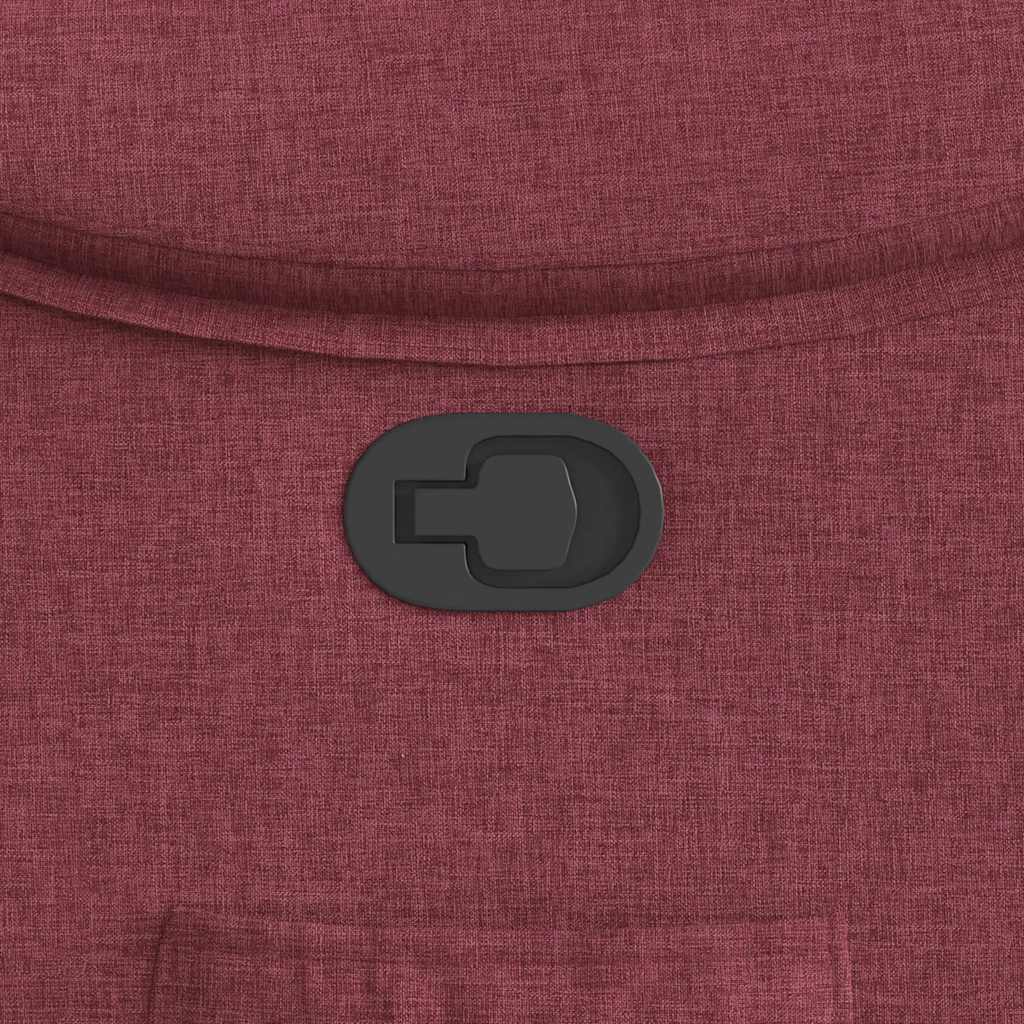 Fotoliu rabatabil, roșu vin, material textil GartenMobel Dekor