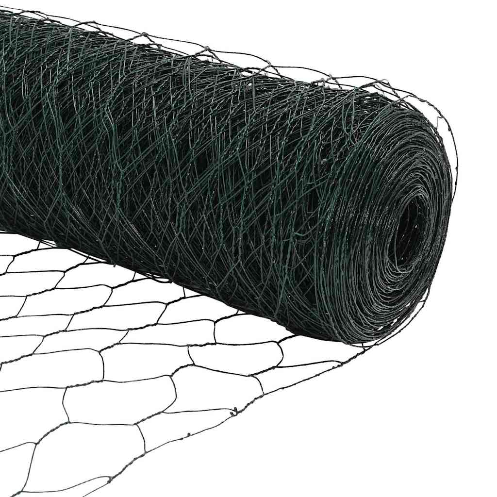 Gard hexagonal Verde 0.8 x 25 m Oțel GartenMobel Dekor