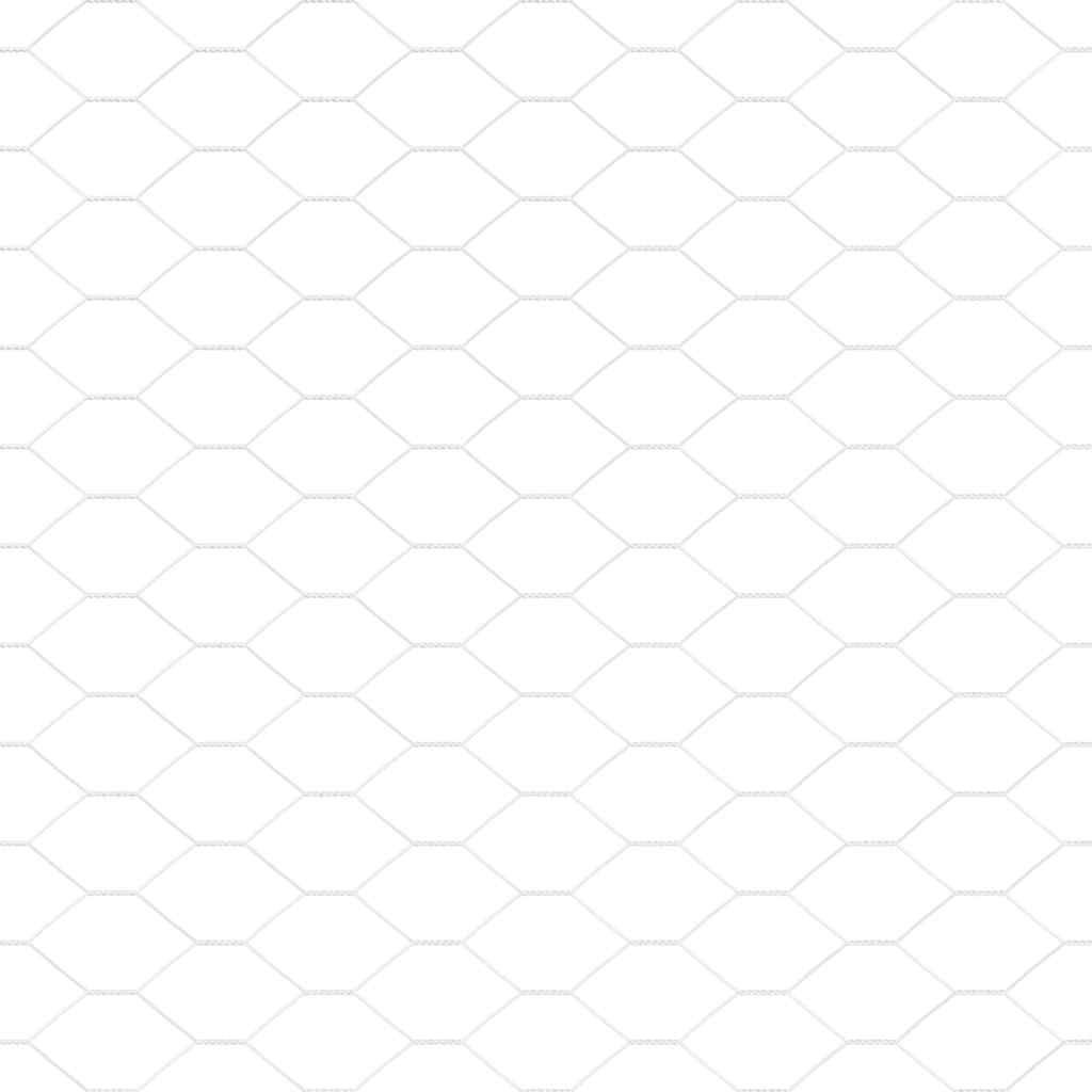 Gard Hexagonal Gri Argintiu 1 x 10 m Oțel galvanizat GartenMobel Dekor