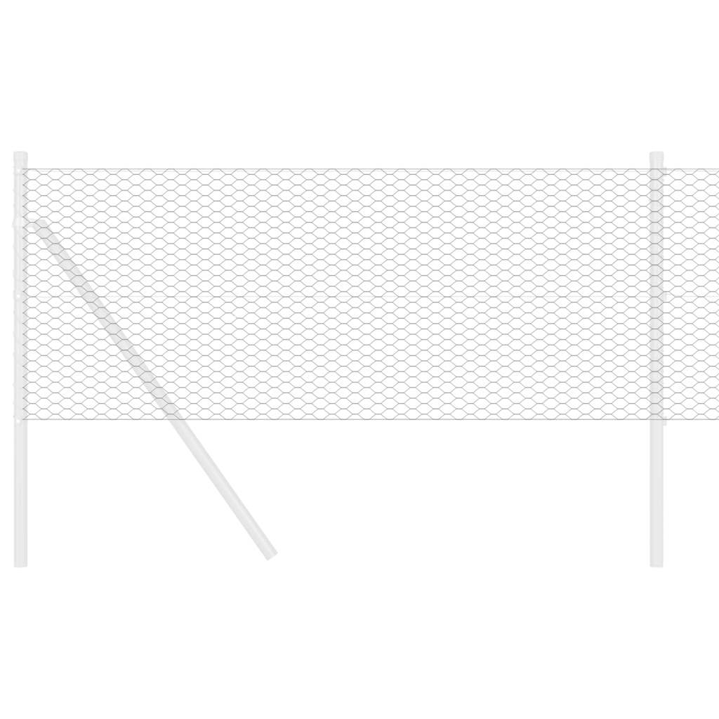 Gard Hexagonal Gri Gri 0.6 x 25 m Oțel GartenMobel Dekor