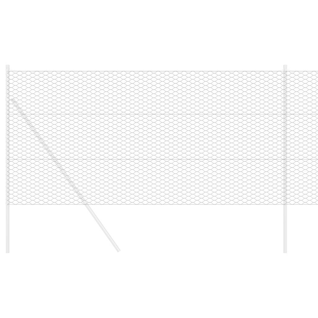Gard Hexagonal Gri Gri 1.4 x 10 m Oțel GartenMobel Dekor