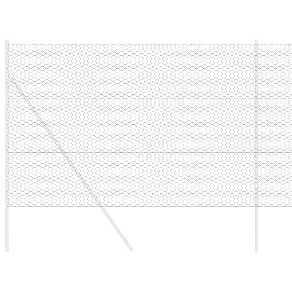 Gard Hexagonal Gri Gri 1.5 x 50 m Oțel GartenMobel Dekor