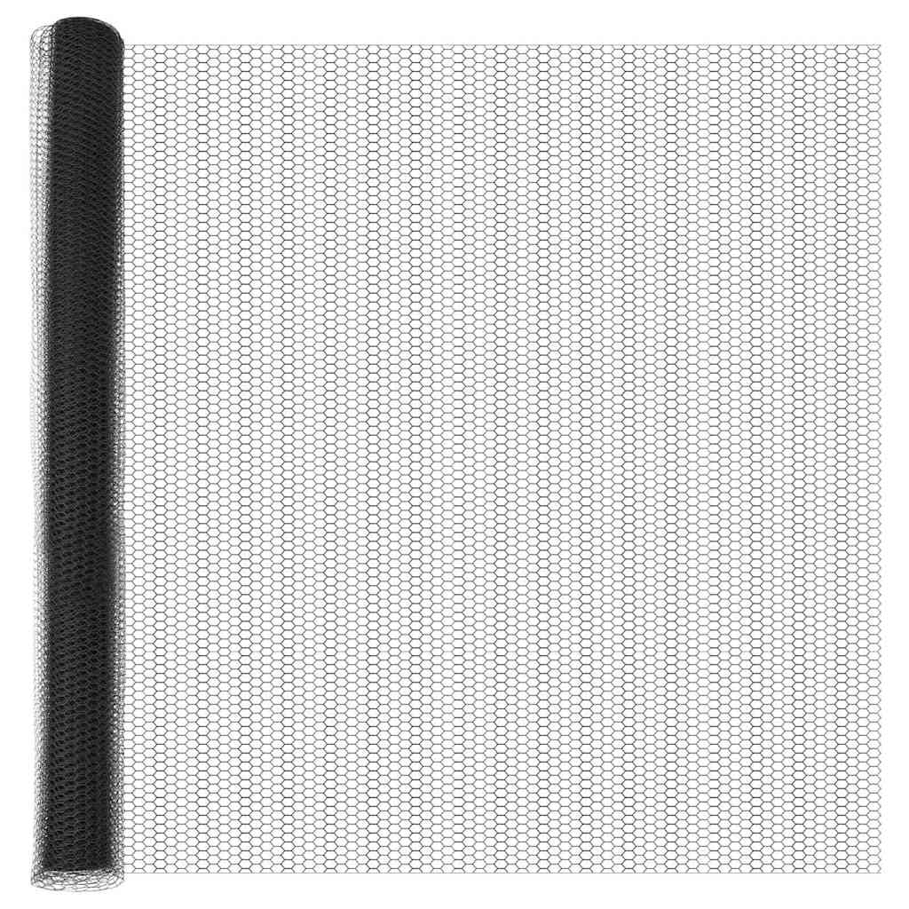 Gard Hexagonal Gri Gri 1.5 x 50 m Oțel GartenMobel Dekor