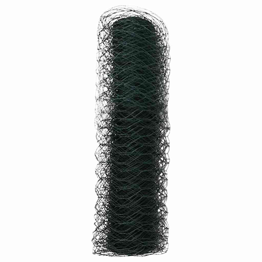 Gard Hexagonal Gri Verde 0.5 x 50 m Oțel GartenMobel Dekor
