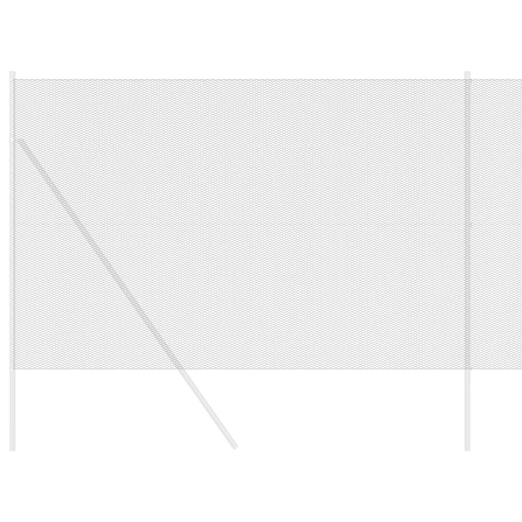 Gard hexagonal Gri 1.5 x 10 m Oțel GartenMobel Dekor