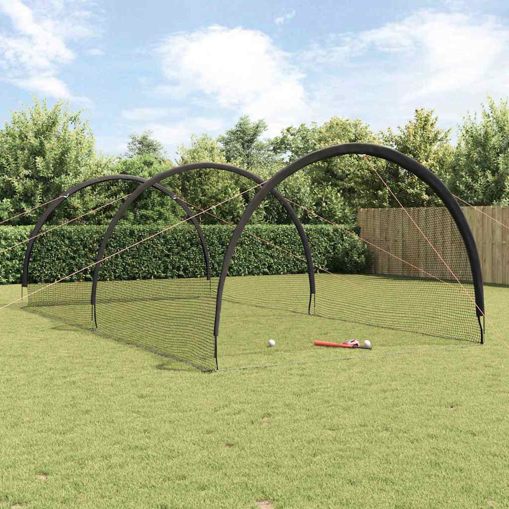 Baseball și Softball Negru 702 x 369,5 x 243,5 cm Poliester GartenMobel Dekor