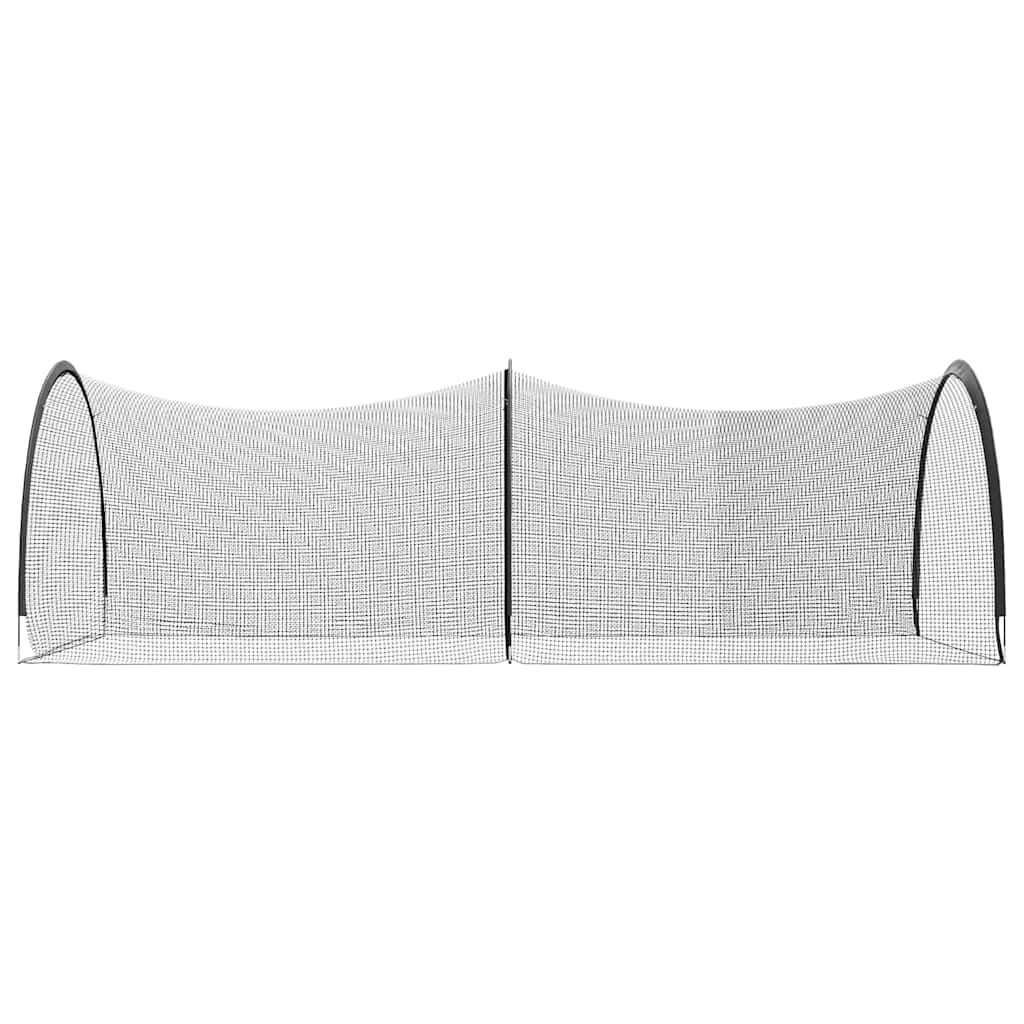 Baseball și Softball Negru 702 x 369,5 x 243,5 cm Poliester GartenMobel Dekor