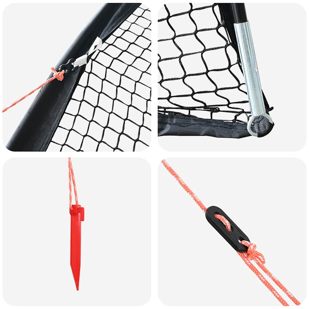 Baseball și Softball Negru 702 x 369,5 x 243,5 cm Poliester GartenMobel Dekor