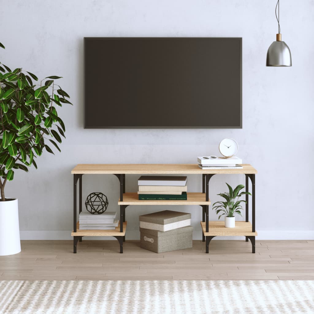 Comodă TV, stejar sonoma, 102x35x45,5 cm, lemn prelucrat GartenMobel Dekor