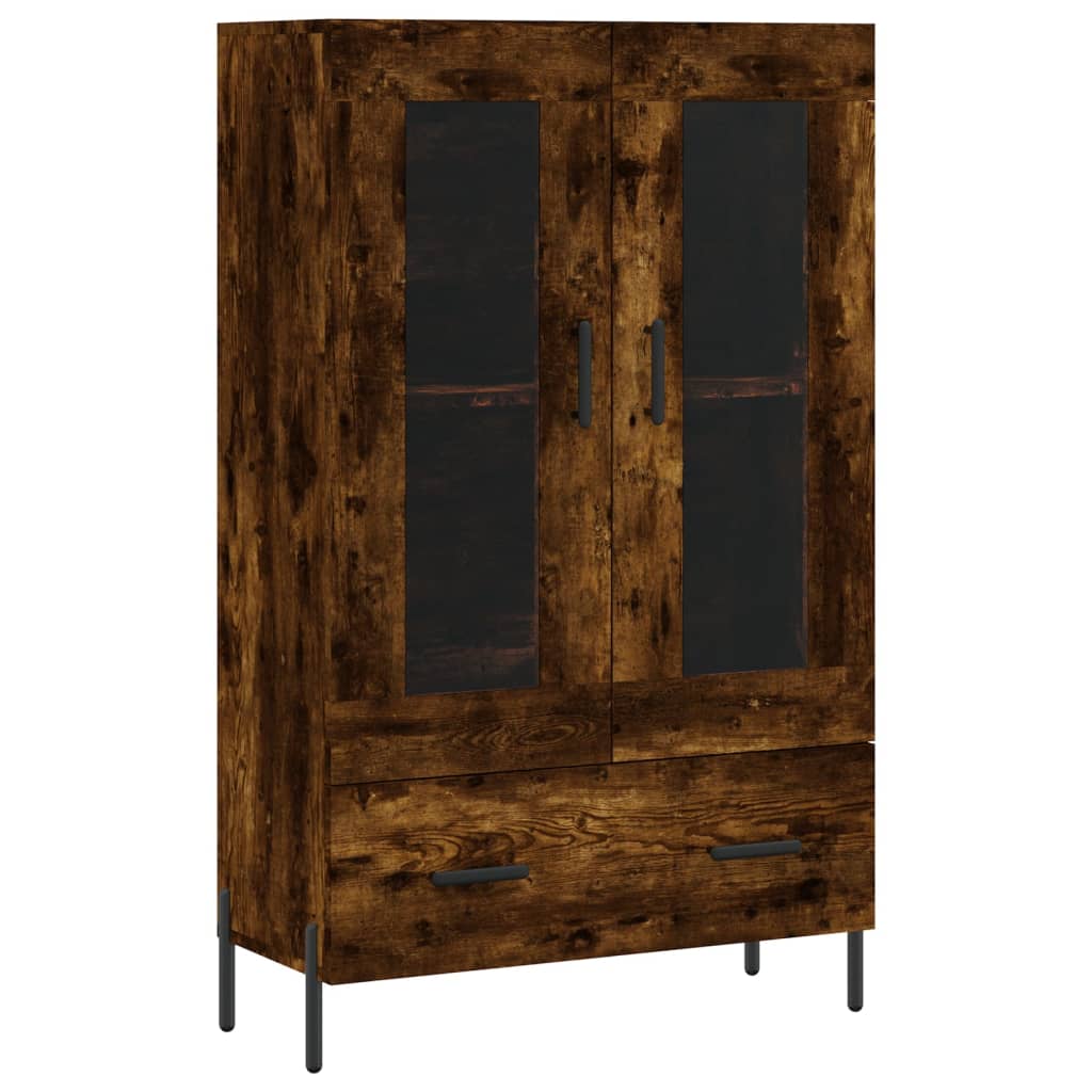 Dulap înalt, stejar afumat, 69,5x31x115 cm, lemn prelucrat GartenMobel Dekor