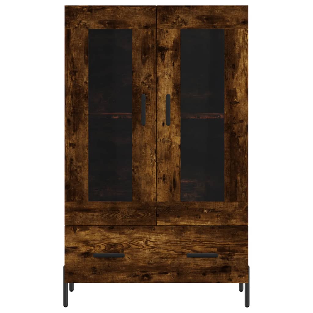 Dulap înalt, stejar afumat, 69,5x31x115 cm, lemn prelucrat GartenMobel Dekor