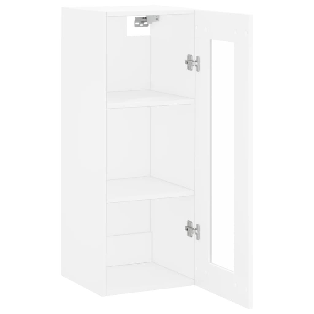 Dulap montat pe perete, alb, 34,5x34x90 cm GartenMobel Dekor