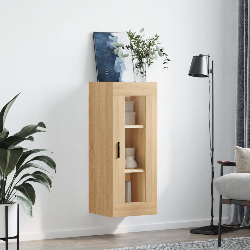 Dulap montat pe perete, stejar sonoma, 34,5x34x90 cm GartenMobel Dekor