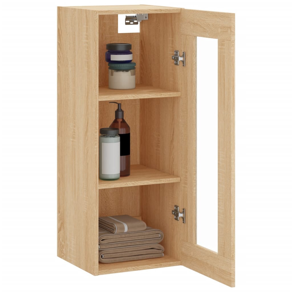 Dulap montat pe perete, stejar sonoma, 34,5x34x90 cm GartenMobel Dekor