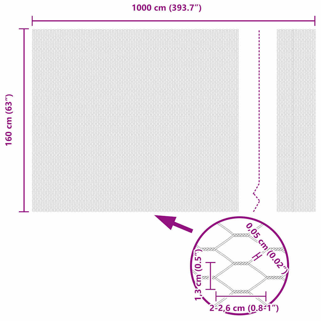 Gard Hexagonal Gri Argintiu 1.6 x 10 m Oțel galvanizat GartenMobel Dekor