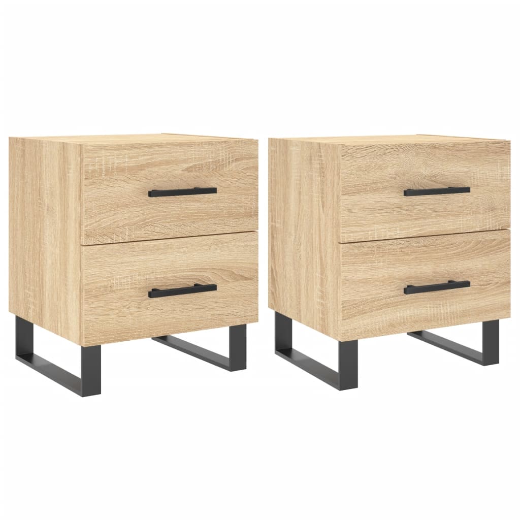 Noptiere, 2 buc., stejar sonoma, 40x35x47,5 cm, lemn compozit GartenMobel Dekor