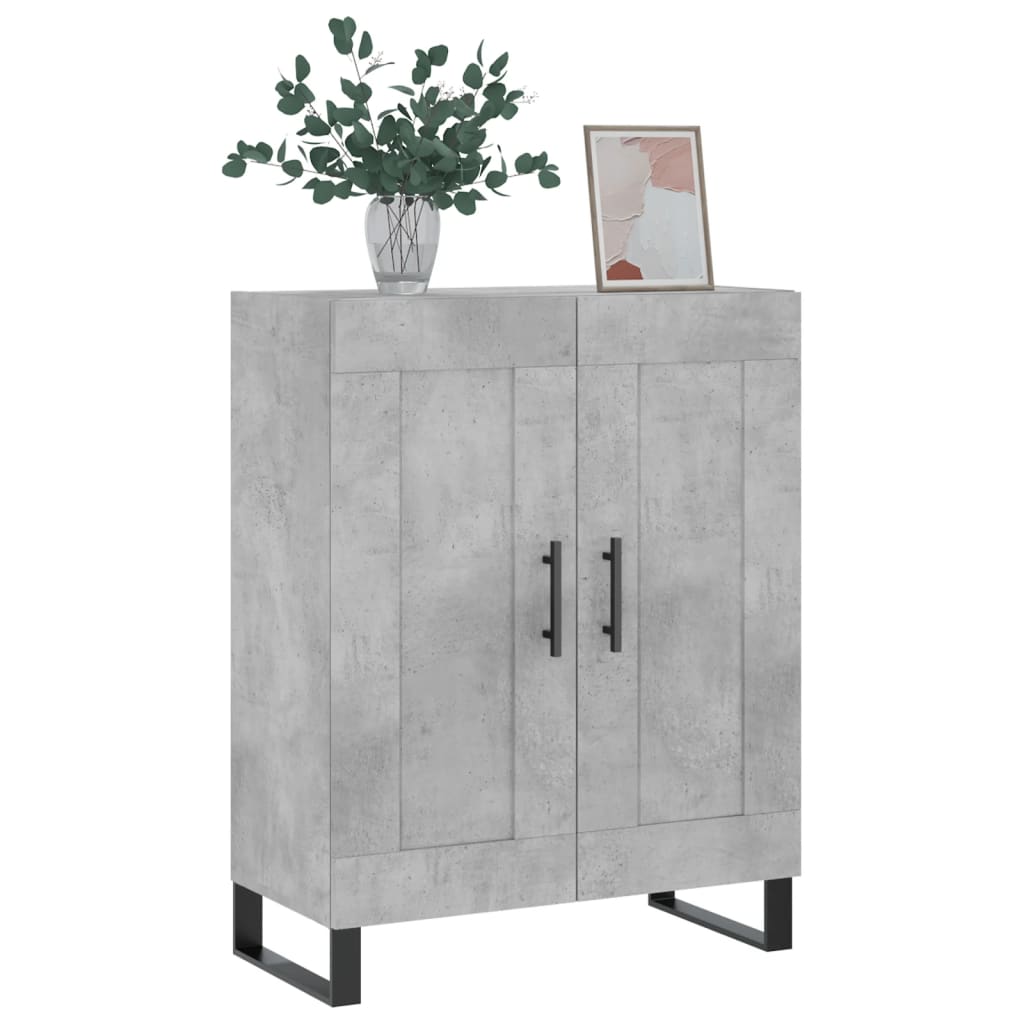 Servantă, gri beton, 69,5x34x90 cm, lemn compozit GartenMobel Dekor