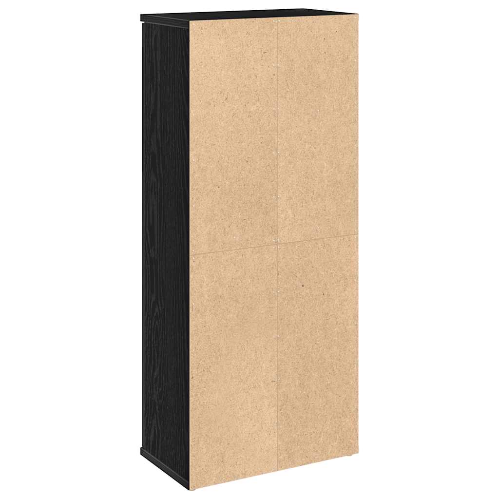 Dulap de baie cu suport role, negru, 39x22x90 cm GartenMobel Dekor
