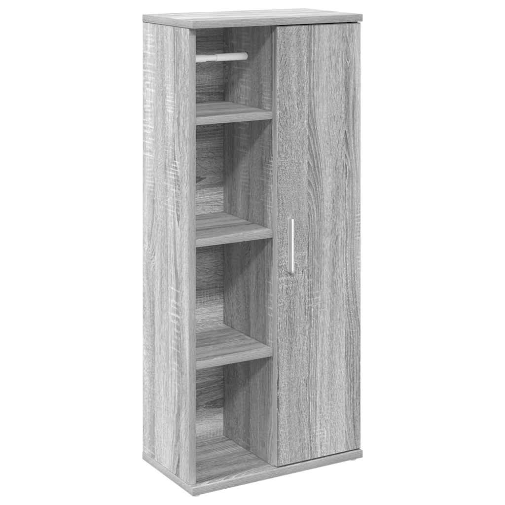 Dulap de baie cu suport role, sonoma gri, 39x22x90 cm GartenMobel Dekor